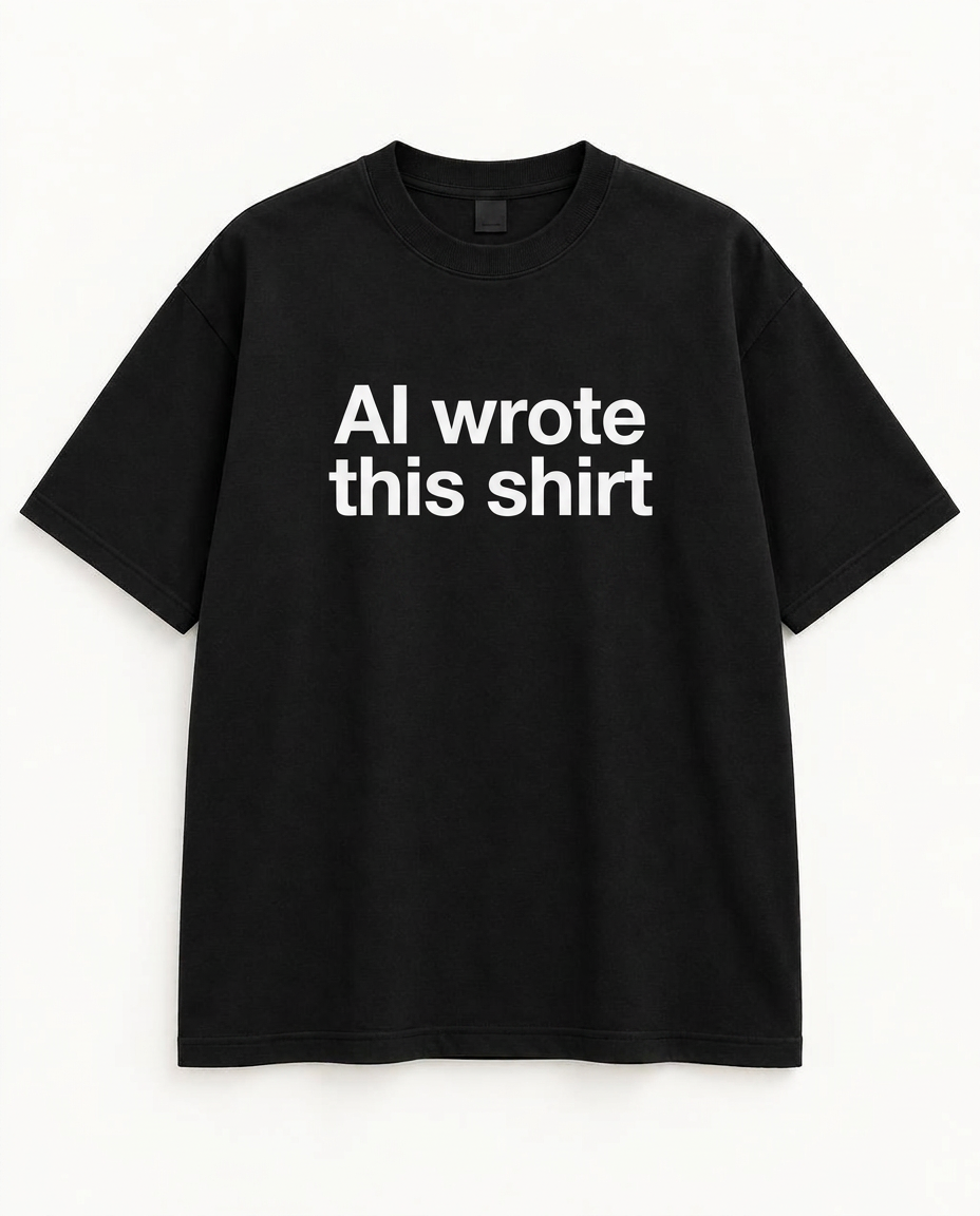 AI WROTE THIS SHIRT